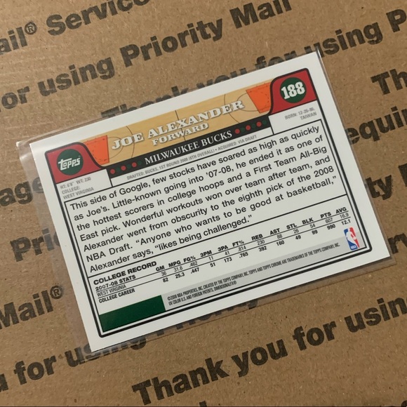 Joe Alexander ‘08 Topps Chrome Rookie Card - Picture 5 of 5